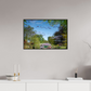 75 x 50 cm, Plexi et cadre américain Une pensée de Claude Monet