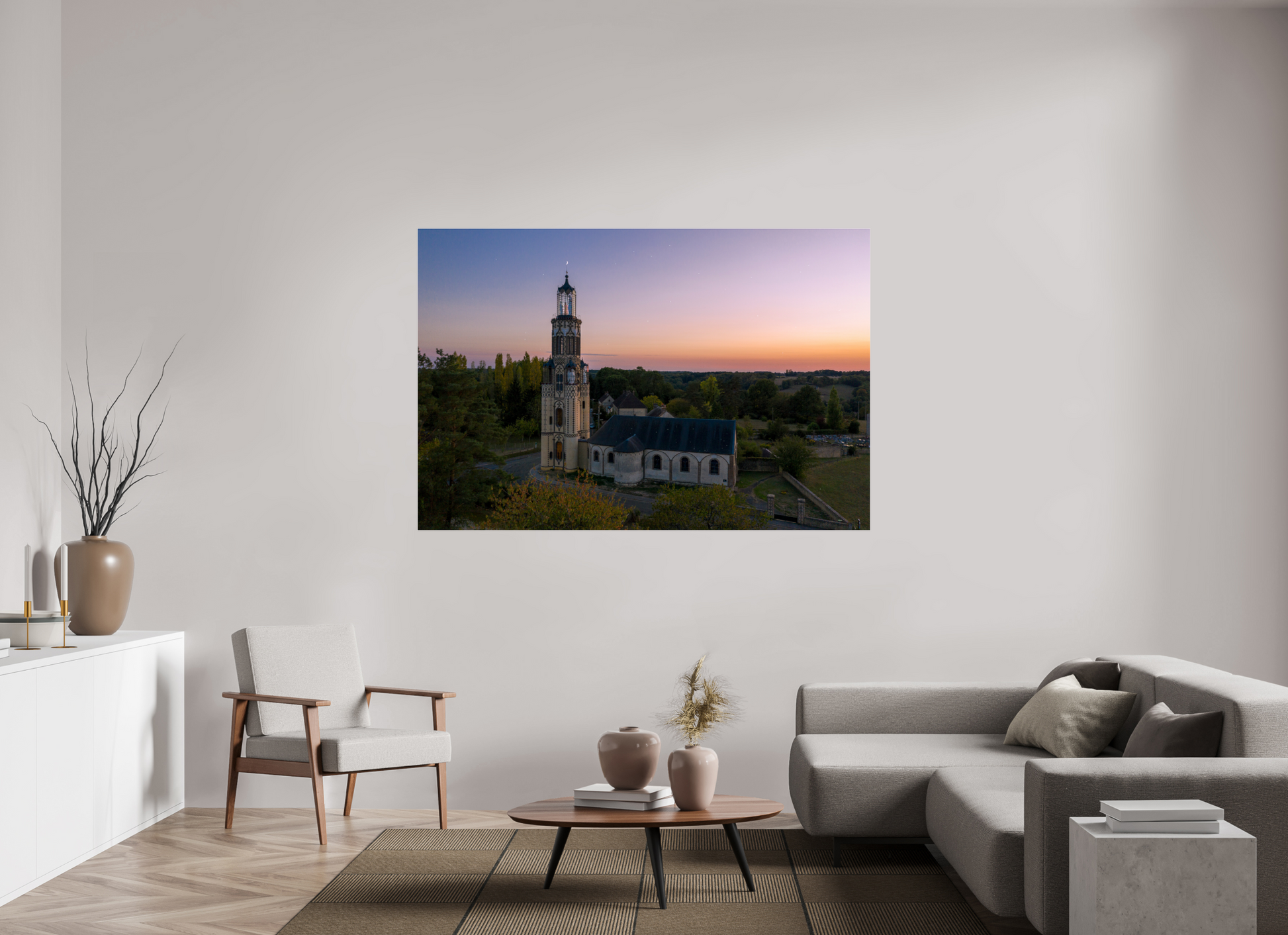 180 x 120 cm, Photo Print Under Acrylic Glass EGLISE NOTRE-DAME DE LA SALETTE