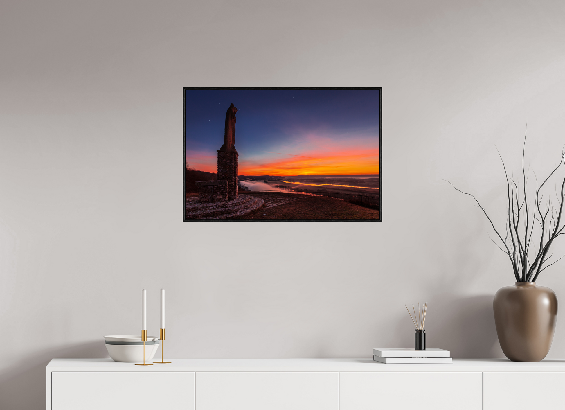75 x 50 cm, Plexi et cadre américain Notre-Dame de Belle Garde