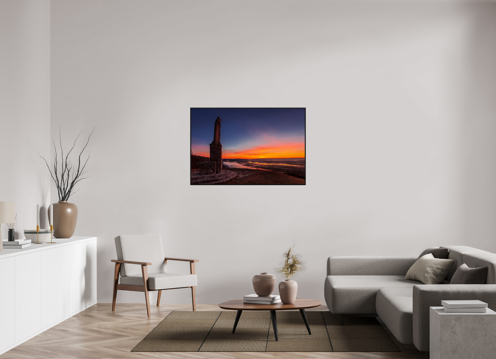 120 x 80 cm, Plexi et cadre américain Notre-Dame de Belle Garde
