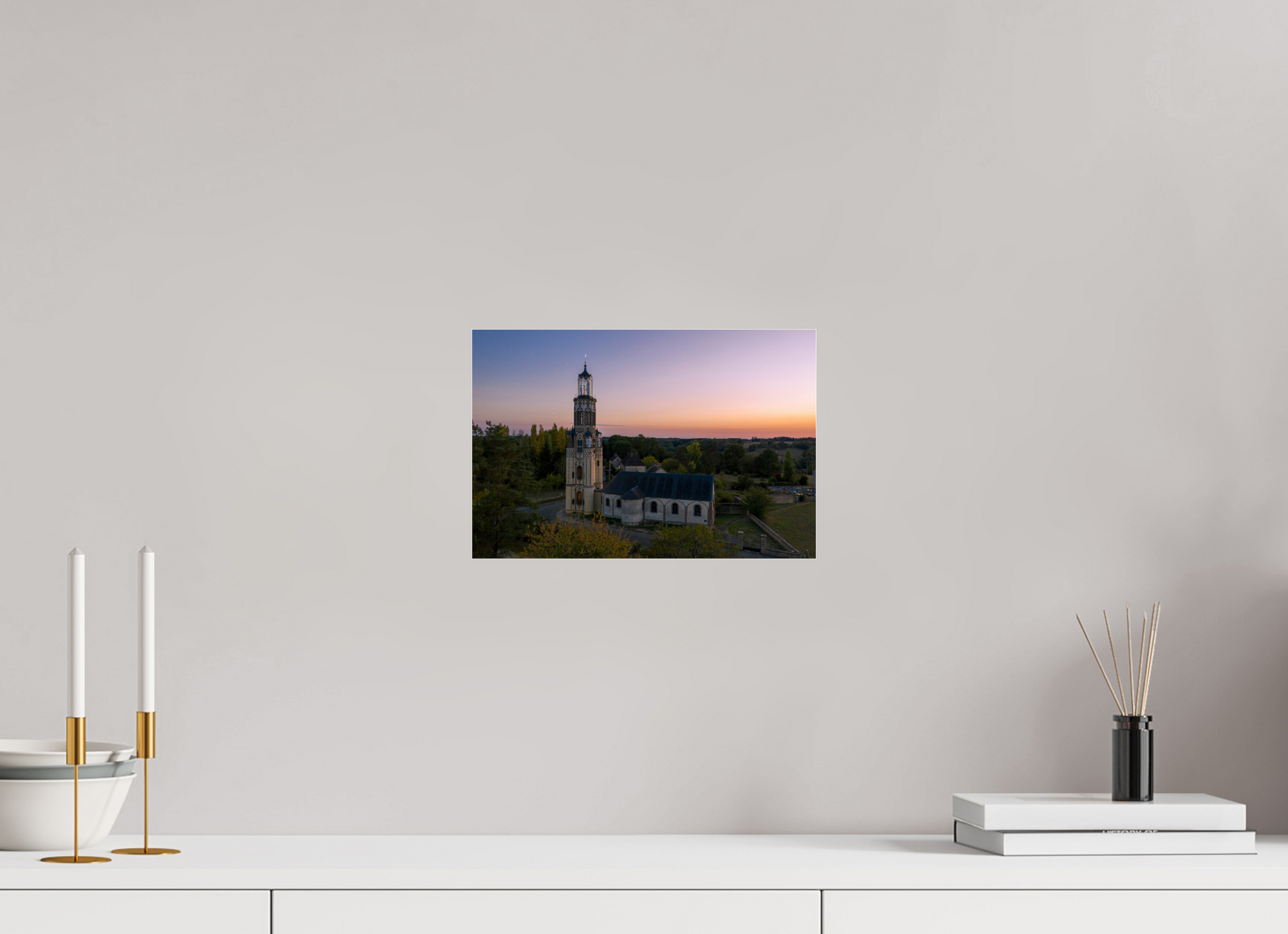 30 x 20 cm, Photo Print Under Acrylic Glass EGLISE NOTRE-DAME DE LA SALETTE