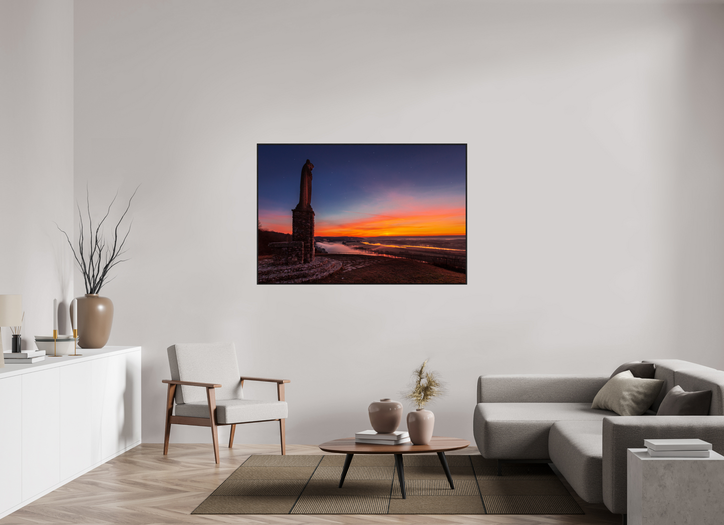 150 x 100 cm, Plexi et cadre américain Notre-Dame de Belle Garde