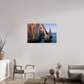 105 x 70 cm, Photo Print Under Acrylic Glass Lumière dorée sur l’arche d’Étretat