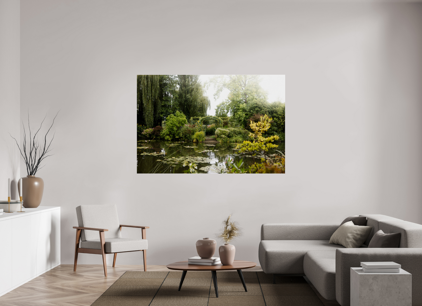 180 x 120 cm, Photo Print Under Acrylic Glass La mare de Giverny