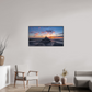112 x 63 cm, Plexi et cadre américain mont st Michel