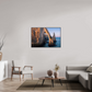 120 x 80 cm, Plexi et cadre américain Lumière dorée sur l’arche d’Étretat