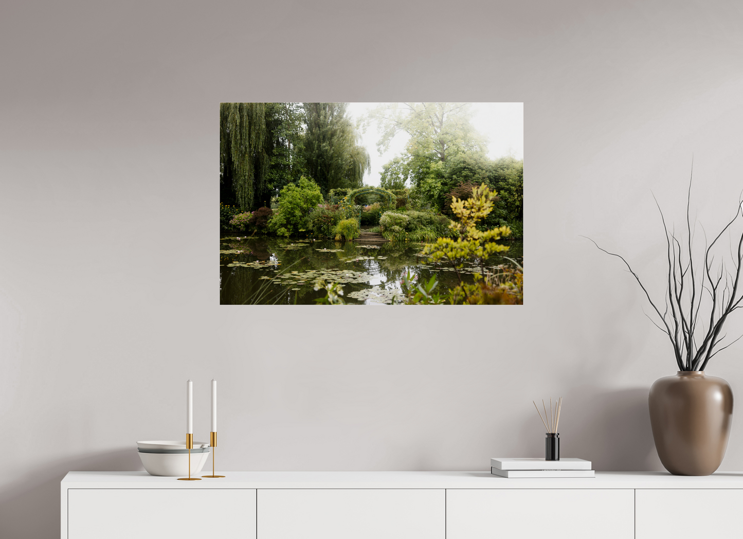 90 x 60 cm, Photo Print Under Acrylic Glass La mare de Giverny