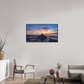 112 x 63 cm, Alu et cadre américain mont st Michel