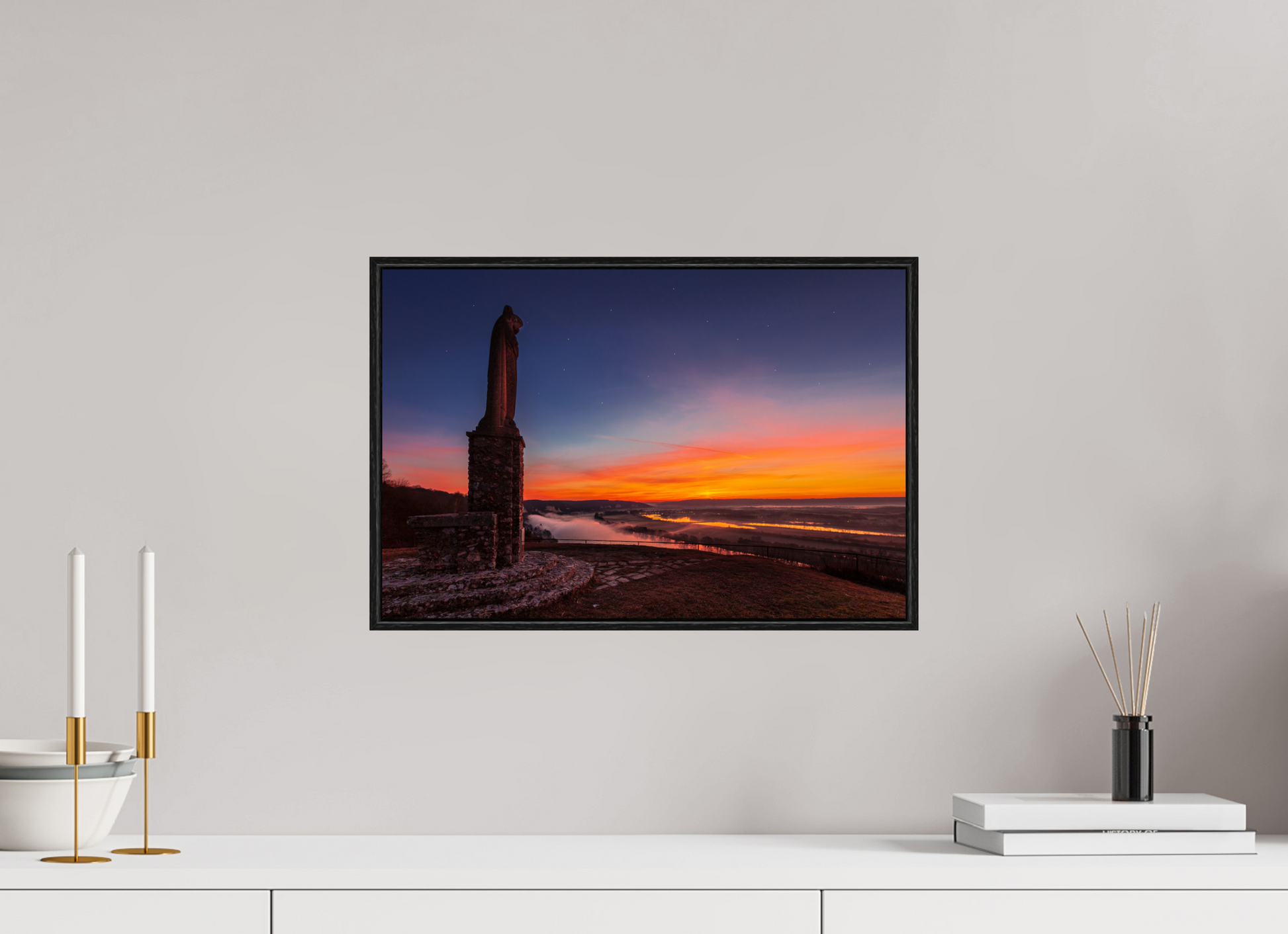 45 x 30 cm, Plexi et cadre américain Notre-Dame de Belle Garde