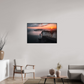 105 x 70 cm, Alu et cadre américain Aube sur les Falaises d'Aval d'Etretat