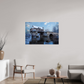 120 x 80 cm, Photo Print Under Acrylic Glass Vieux Pont de Vernon sous la neige