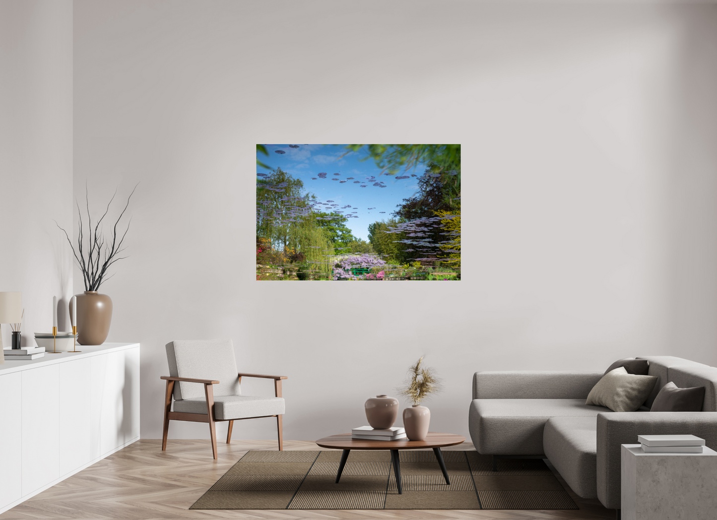 150 x 100 cm, Photo Print Under Acrylic Glass Une pensée de Claude Monet