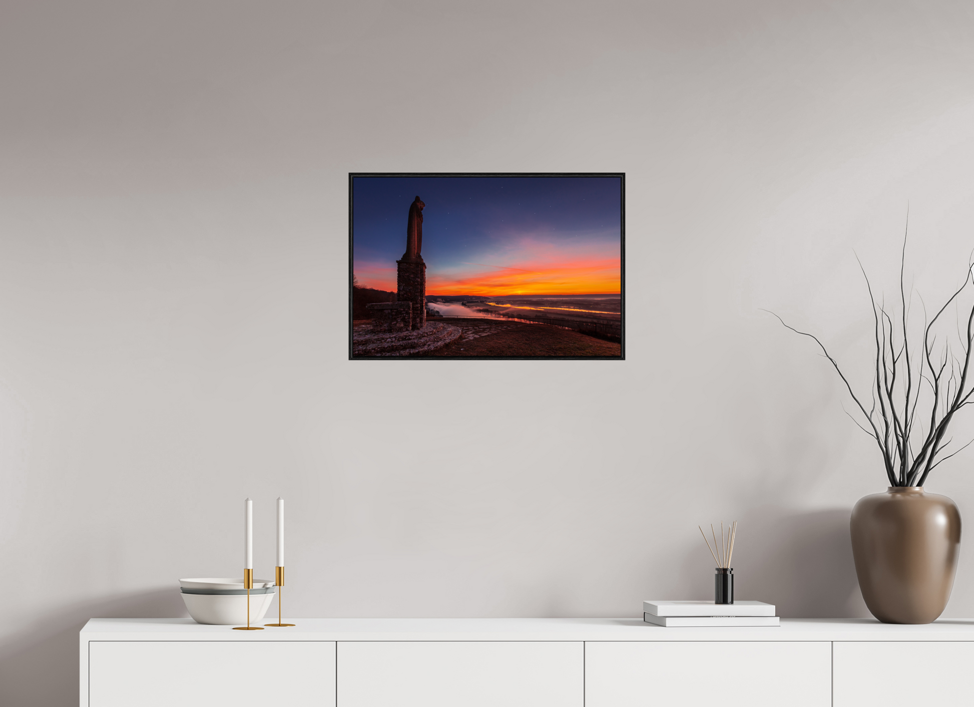 60 x 40 cm, Plexi et cadre américain Notre-Dame de Belle Garde